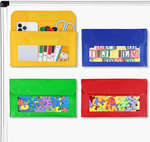 Porte-stylo magnétique, porte-crayons, organisateur de rangement, poches de rangement magnétiques, 24x16cm, multifonctionnel, gain de place, bureau - Product Image 1