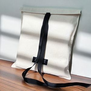 Custom Eco-Friendly Velvet Grosgrain Drawstring Durable Cotton Packaging Bag for <b>Clothes</b> <b>Storage</b> & Gift Use Beige - Product Image 2