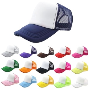 Adult Fashionable DIY <b>Plain</b> Trucker Hat Mesh Baseball <b>Cap</b> for Casual Summer Outdoor Sports Sublimation Blank <b>Cap</b> for Outdoor - Product Image 1