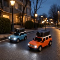 Mobil RC Mini 1:64 dengan Kamera WiFi HD 720P 2.4GHz 4WD 4-Channel Remote Control ABS Mobil Mata-Mata untuk Anak-Anak Indoor-Outdoor