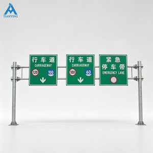 Supports <span class=keywords><strong>de</strong></span> <span class=keywords><strong>signalisation</strong></span> <span class=keywords><strong>routière</strong></span> en acier Q235 durables pour l'extérieur, taille personnalisée, avec options <span class=keywords><strong>de</strong></span> couleur personnalisées - Product Image 1