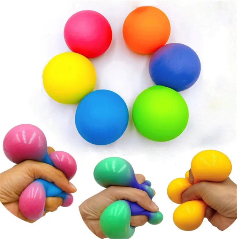 Amazon Fidget Toys Soft Customized Color Changing 6.5CM Squishy Stress Ball