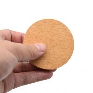 Abridor de Botellas Magnético de Madera de Haya con Logotipo Personalizable, Imán Redondo para Refrigerador - Product Image 4