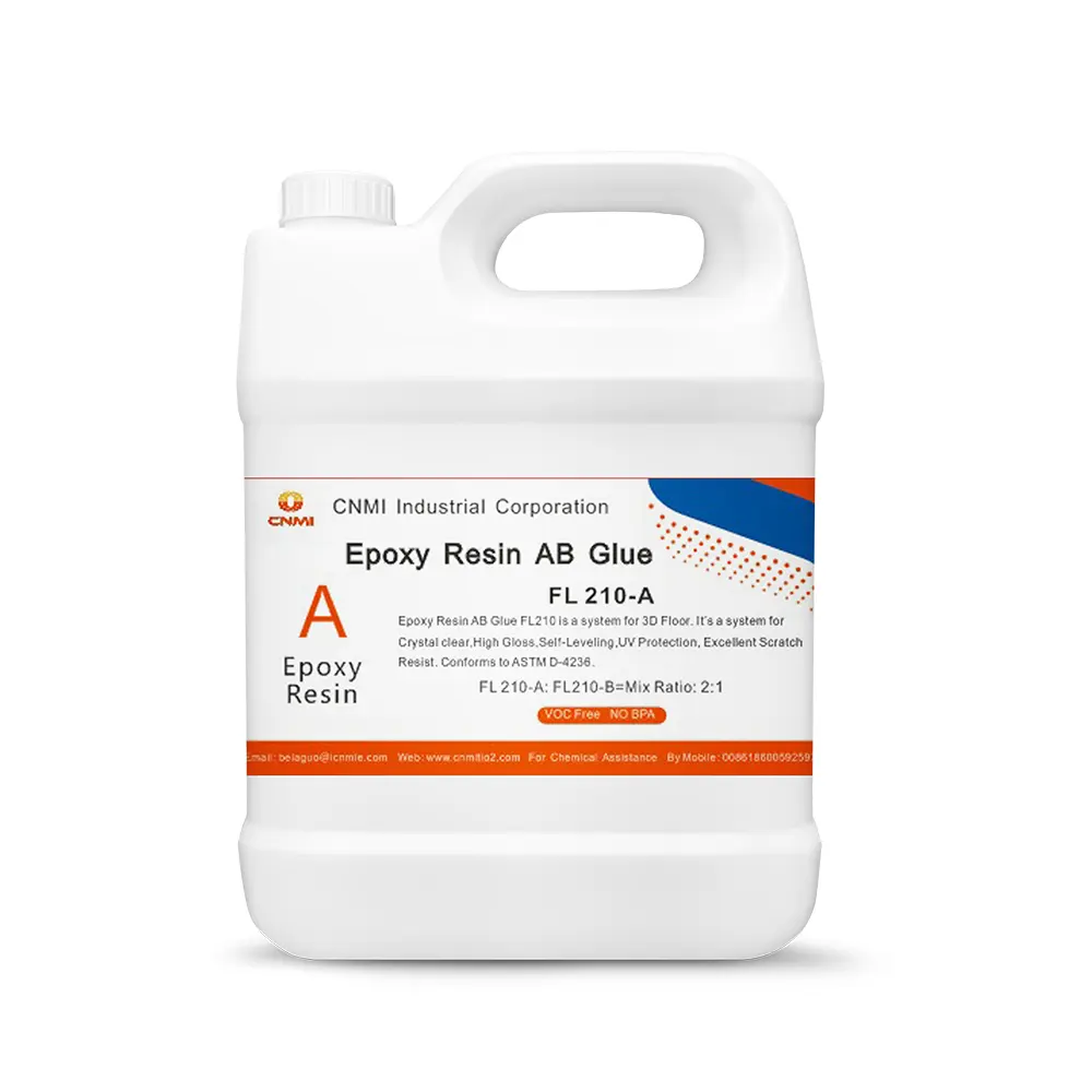 Epoxy Resin AB Glue FL100 2:1 Double Components AdhesivesClear Epoxy Floor Coating for 3D Floor Resin floor primer