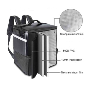 <strong>Insulated</strong> Cooler <strong>Bag</strong> for Food Beers Pizza <strong>Delivery</strong> Backpack Lunch Outdoor Picnics Office Take-Out - Product Image 4