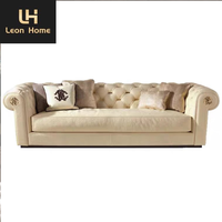 Canapé de luxe de style américain de haute qualité Canapé en cuir de luxe italien contemporain