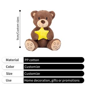 Ours en peluche personnalisé en forme de cœur pour promotion - Ours en peluche blanc classique avec inscription 'Cœur d'amour' pour la publicité - Product Image 2