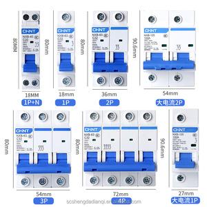 Chint thu nhỏ ngắt mạch công tắc chính nxb Công tắc không khí 32a2p hộ gia đình 63A 100A 125A MCB PA66 Vật liệu phá vỡ 10kA - Product Image 3