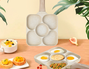 Best Selling Five Hole <b>Non</b>-<b>Stick</b> Egg Frying <b>Pan</b> Breakfast <b>Omelette</b> Egg Burger Pancake Aluminum Alloy Bakelite Handle Multi-Layer - Product Image 5