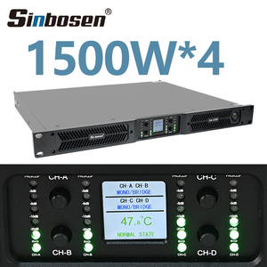 Amplificatore di Potenza D4-1500 1500W RMS Classe D per Sistema PA, Stereo, Karaoke, Gamma Completa - Product Image 1
