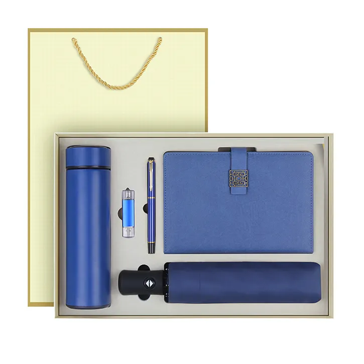 Gift Sets Business Promotional Luxury Business Gift Sets Hot Sale A5 Notebook + Pen + Umbrella+ Mug+ USB Gift Sets For Promotion