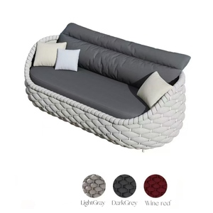 أرائك حديثة للأماكن الخارجية للفناء والحدائق ، أرائك خارجية لفندق Jardin Exterieur Sof Terrassenmo - Product Image 4
