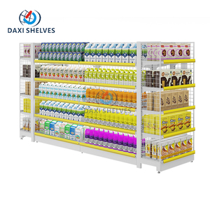 Estante de Exhibición para <span class=keywords><strong>Supermercado</strong></span>, Estante de Malla, Estante de <span class=keywords><strong>Supermercado</strong></span> Blanco - Product Image 3