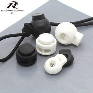Factory direct spot nylon made spring press plastic cord strap end lock stopper