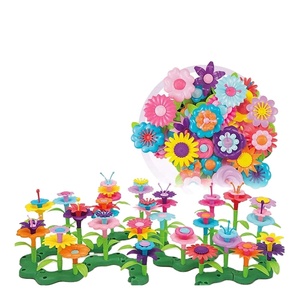 Desarrollo de <span class=keywords><strong>la</strong></span> inteligencia juguete de bricolaje 109pcs jardín mundo <span class=keywords><strong>bloques</strong></span> de construcción conjunto de flores para niños - Product Image 1