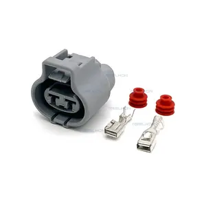 Uso impermeável do conector eletrônico fêmea do fã do chicote de fios do Pin do Auto 2 para Toyota Ford Focus Mazda 176146-6