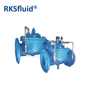 RKSfluid vana fabrika su seviyesi hidrolik kontrol vanası sünek demir çift flanşlı basınç düşürücü vana PN10 PN16 class150