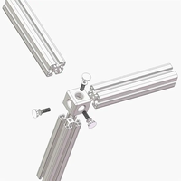 Accessoires de profilés en aluminium d'usinage CNC Connecteur à angle droit en T 2020/3030/4040