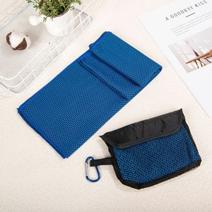 Serviette de sport 30x100 cm à séchage rapide en maille rafraîchissante pour l'exercice en extérieur avec sac de rangement - Product Image 1