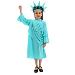 Nouveautés 2026 : Tenues de spectacle pour enfants, Ensemble de vêtements pour la Fête de l'Indépendance, Costumes de la Statue de la Liberté pour filles - Product Image 2