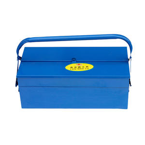 Anbaolu Boîte à outils portable à double couche, peinte en bleu, capacité de 30 l, pour usage domestique et automobile - Product Image 4