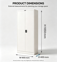 Armoire métallique personnalisable résistante à l'humidité avec étagères ajustables pour cuisine, garde-manger et rangement de fournitures de bureau
