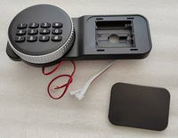 Panneau de numéros intelligent à 10 chiffres avec boîtier de batterie extérieur, clavier électronique à empreinte digitale à semi-conducteur, serrure de casier pour coffre-fort