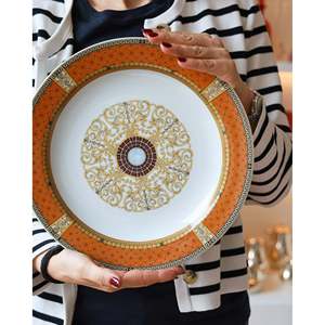 Service de table écologique Bernardaud 12 pièces, décor Grand Versailles, style moderne et classique pour hôtels et restaurants - Product Image 5