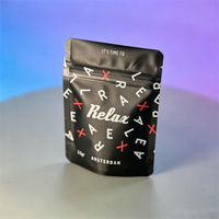 Sachet Mylar personnalisé 3,5g anti-odeur ZA Pack, emballage en aluminium imprimé graffiti, pochette refermable à fermeture éclair pour bonbons et snacks