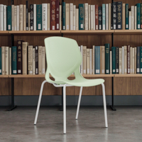 Chaise de direction ergonomique moderne en plastique de haute qualité, confortable, durable, écologique et empilable pour l'école, le bureau et la salle à manger