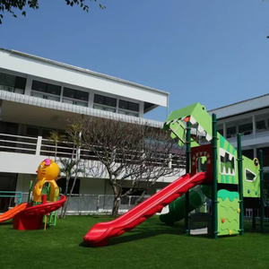 Toboganes de Plástico y Acero de Alta Calidad para Exteriores, Casas de Juego para Niños, Equipos de Juego para Jardín, Gran Capacidad - Product Image 1