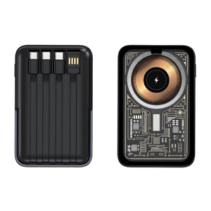 <span class=keywords><strong>Batterie</strong></span> <span class=keywords><strong>externe</strong></span> ultra-fine 10000 mAh à charge rapide magnétique avec câble de charge intégré, chargeur portable <span class=keywords><strong>pour</strong></span> téléphones mobiles - Product Image 5