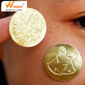 Goedkope Gepersonaliseerde Custom Lijm Embossing Aluminium Goud Folie Papier Label Stickers Afdrukken - Product Image 6