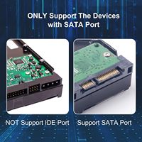 Cable de disco duro de extensión de alimentación SATA macho a 5 SATA hembra de 15 pines para HDD SSD y unidades ópticas