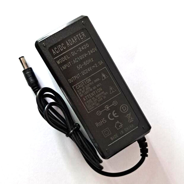 24V 1.75A AC DC Power Adapter for Dymo Labelwriter 400 450 310 315 320 330 SE450 Electric Label Printer Charger 2A Power Supply