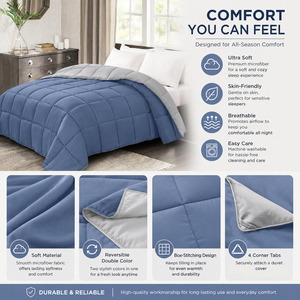 Couette de luxe en microfibre de haute <span class=keywords><strong>qualité</strong></span> avec rembourrage en polyester, couleur unie, écologique et respirante, pour la maison et l'hôtel - Product Image 2