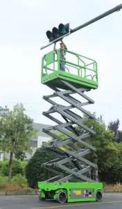 6m-15m Lifting Height Electric Rough Terrain Scissor Lift Mini Scissor Lifting Platform Cheap For Sale