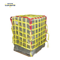 Filet de levage de cargaison durable en maille polyester pour le déplacement de charges lourdes, résistant aux déchirures pour les opérations de remorquage et de chargement