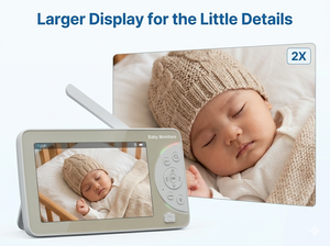Monitor para Bebés KT726T de Doble Banda 2.4G 5G WiFi, Cámara de Video Inalámbrica HD de 7 Pulgadas y 720P, Pantalla Inteligente PTZ con Control por Aplicación - Product Image 3
