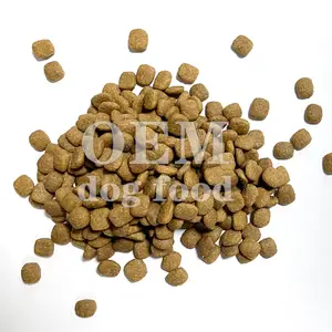 Usine d'aliments pour chiens aliments secs pour animaux de compagnie oem sans grain boeuf aliments pour chiens bulk20kg
