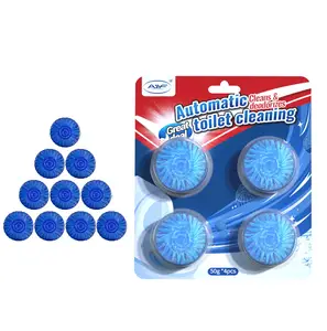 Detergente per wc efficiente chimico blu personalizzato solido per il bagno che pulisce automaticamente il deodorante