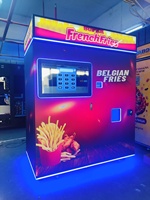 Máquina Expendedora de Papas Fritas Totalmente Automática, Máquina de Papas Fritas en 35 Segundos, Máquina Expendedora Automática de Papas Fritas