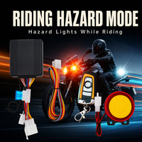 Système d'alarme antivol pour moto avec démarrage à distance, coupure moteur, alerte par vibration et lumière sonore LED 6000LM 12V, pièces détachées universelles