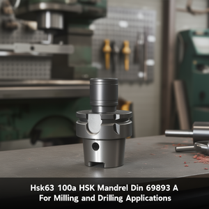 Mandrin HSK63 100A HSK DIN 69893 A pour applications de fraisage et de perçage - Product Image 3