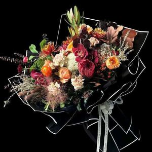 Film plastique imperméable mat 56CM*56.5CM pour emballer les bouquets de fleurs avec impression bicolore - Product Image 6