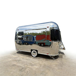 รถเข็นขายอาหารเคลื่อนที่ 2 ล้อ สแตนเลสอเนกประสงค์ สำหรับขายฮอทดอก ไอศกรีม และขนมขบเคี้ยว เหมาะสำหรับตลาดกลางคืนและการใช้งานเชิงพาณิชย์ - Product Image 4