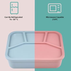 Bpa Free Custom Food Snack Storage Girls Silicone <b>Lunch</b> <b>Box</b> Bento <b>Lunch</b> <b>Box</b> for Kids - Product Image 6