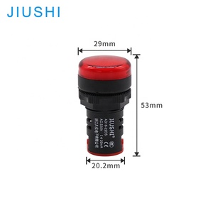 Jiushi แผงไฟแสดงสถานะ AD16-22DS ac/dc 12V 24V 110V 220V LED สีสันสดใส22mm นำสัญญาณนักบินไฟแสดงสถานะ - Product Image 4