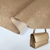 Cuir synthétique PU gaufré à dos en tissu non tissé de 0,5 mm, imperméable et résistant à l'abrasion, pour sacs à main pour femmes