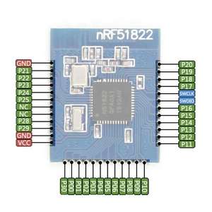 4,0 módulo nRF51822 módulo ble4.0 Placa de desarrollo 2,4G SMT tamaño pequeño - Product Image 5
